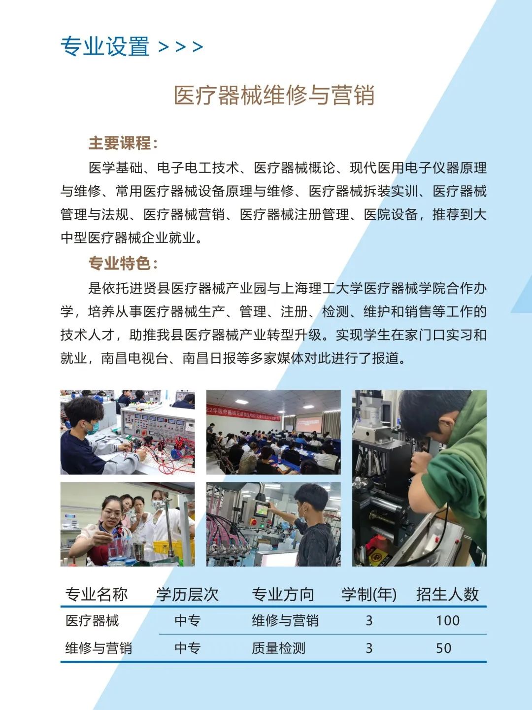 進賢縣職業技術高級中學專業介紹