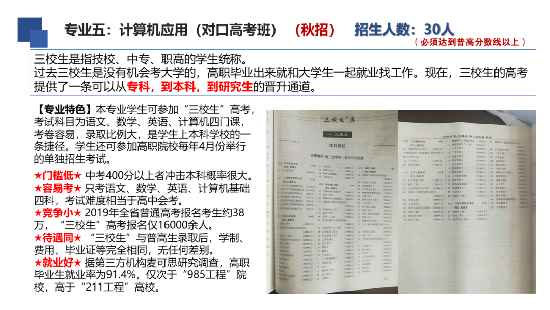 安義縣職業技術學校專業