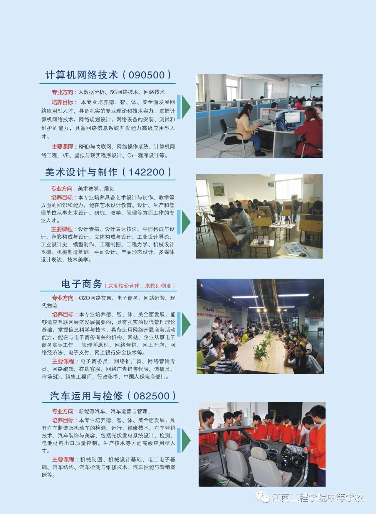 江西新興產業(yè)工程學校招生專業(yè)