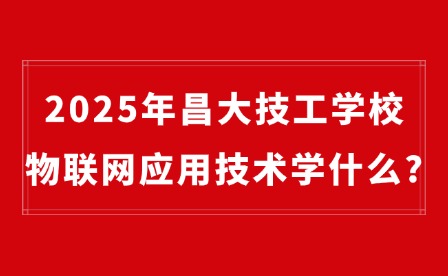 2025年昌大技工學校物聯網應用技術學什么?